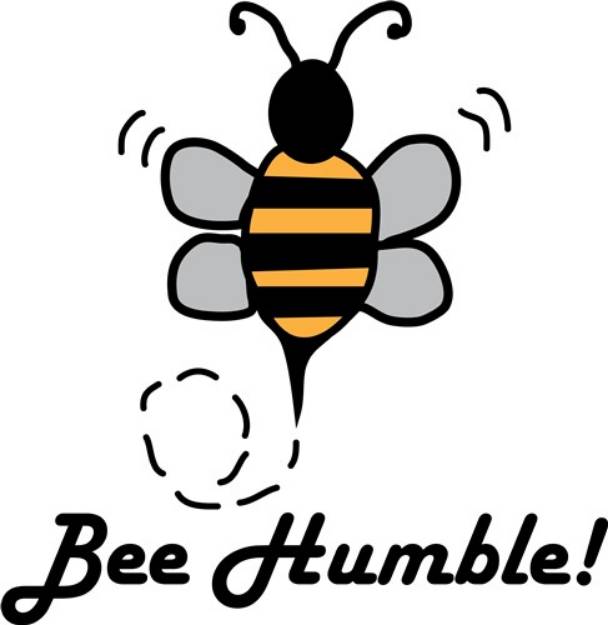 Picture of Bee Humble SVG File