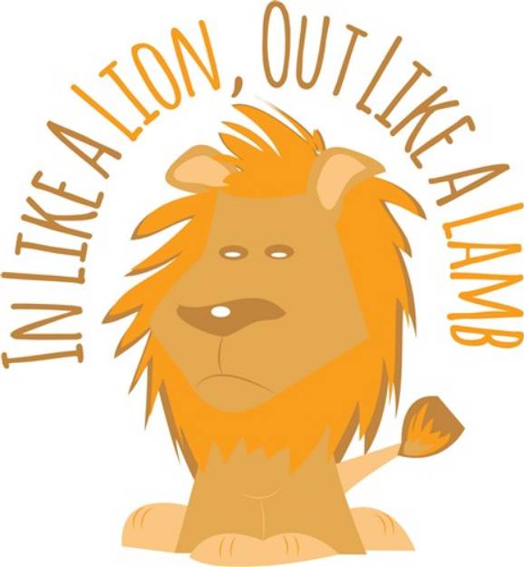 Picture of Lion Lamb SVG File