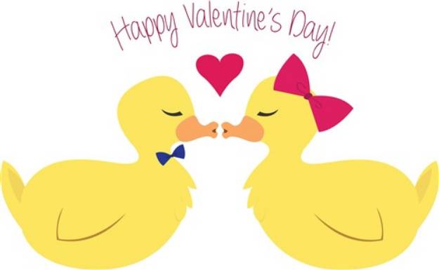 Picture of Valentines Ducks SVG File