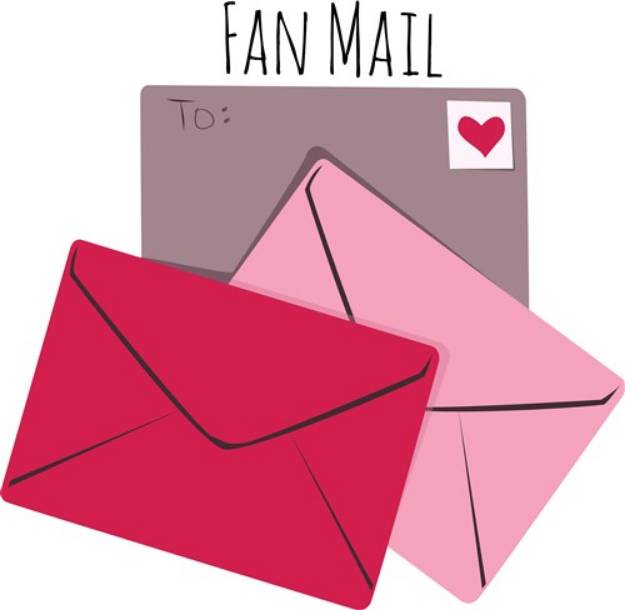 Picture of Fan Mail SVG File