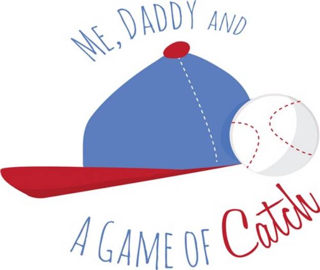 Picture of Me Daddy Baseball SVG File