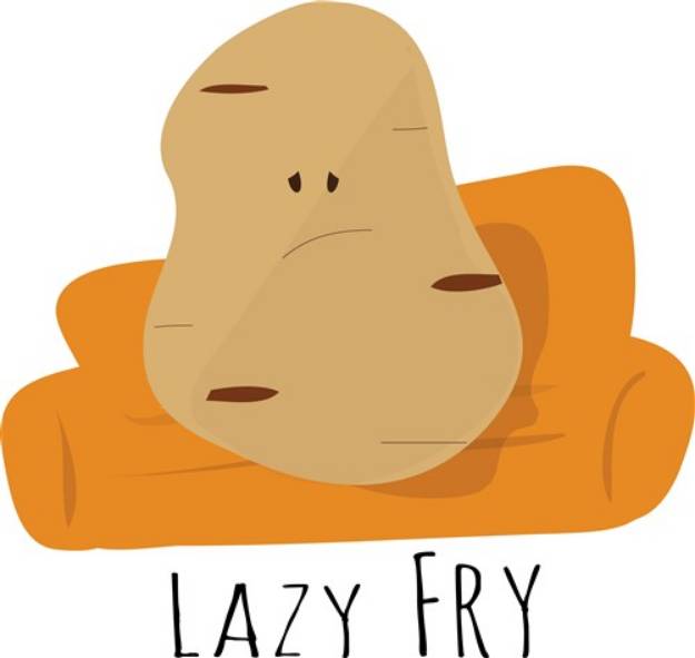 Picture of Lazy Fry SVG File