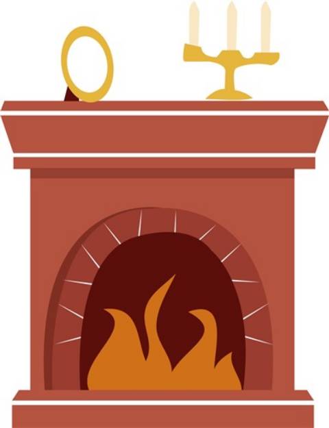 Picture of Fireplace SVG File