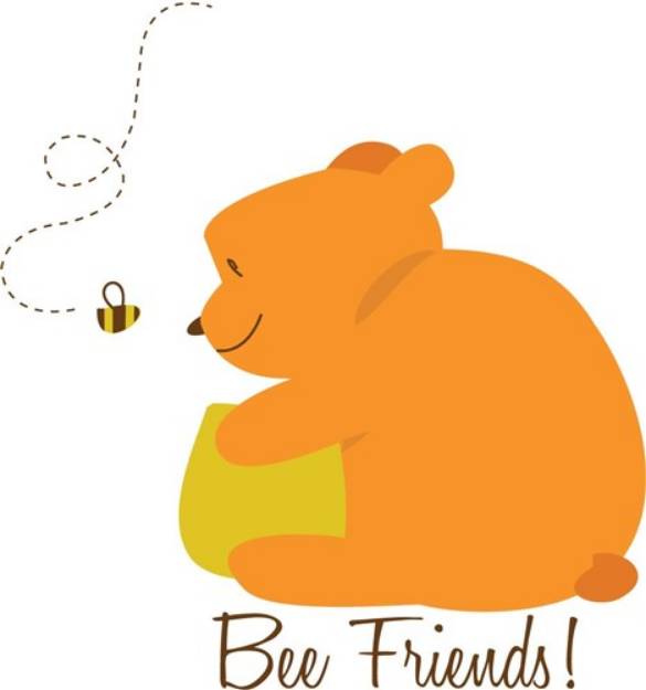 Picture of Bee Friends SVG File