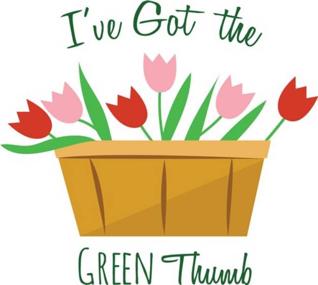 Picture of Green Thumb SVG File