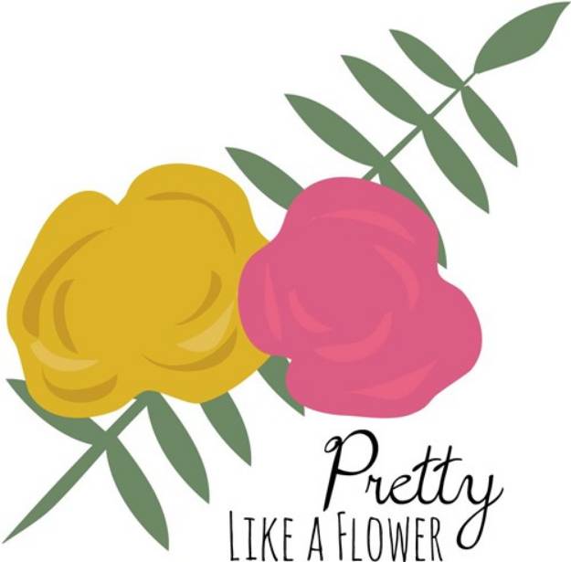 Picture of Pretty Like Flower SVG File