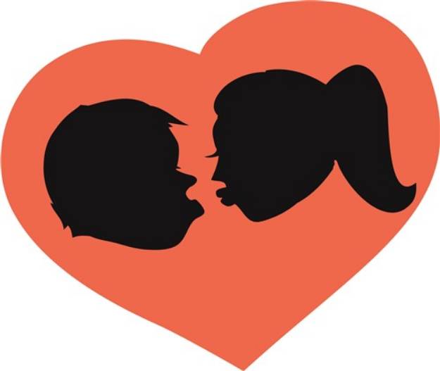 Picture of Valentine Kiss SVG File