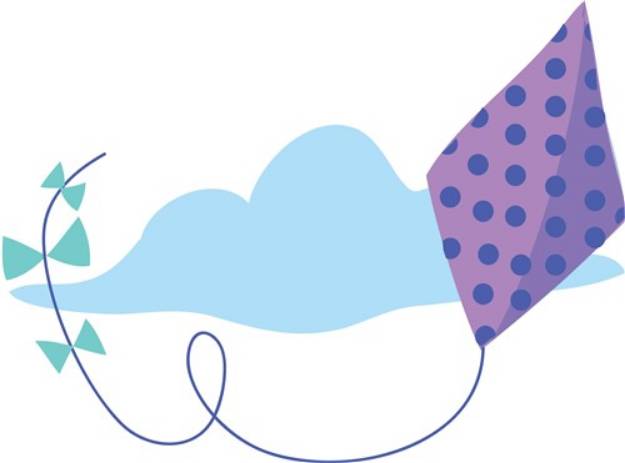 Picture of Kite In Cloud SVG File