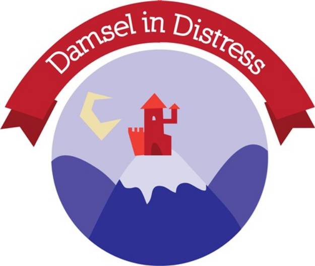 Picture of Damsel In Distress SVG File