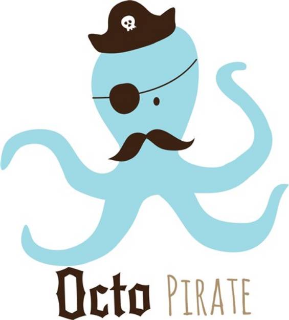 Picture of Octo Pirate SVG File