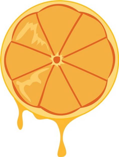 Picture of Orange Slice SVG File