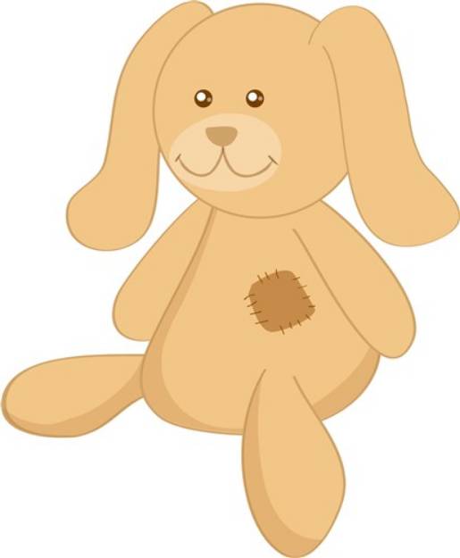 Picture of Stuffed Bunny SVG File