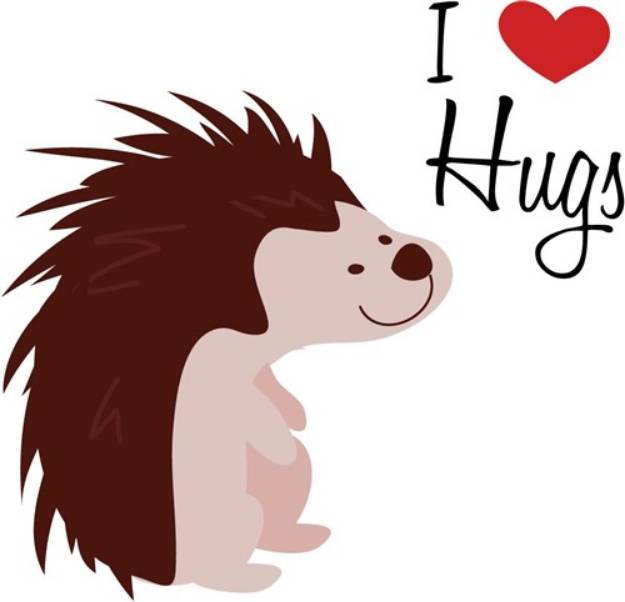 Picture of I Love Hugs SVG File