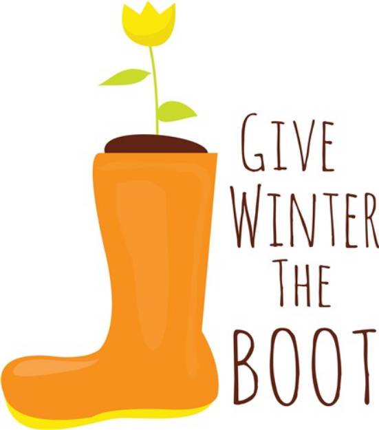 Picture of Winter The Boot SVG File