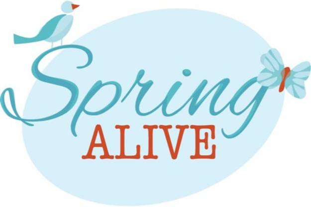 Picture of Spring Alive SVG File