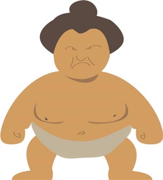 Picture of Sumo Wrestler SVG File