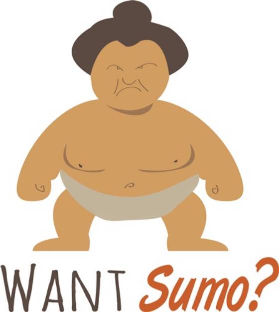 Picture of Want Sumo SVG File