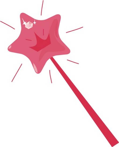 Picture of Fairy Wand SVG File