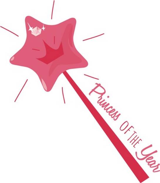 Picture of Princess Of Year SVG File
