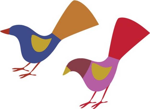 Picture of Two Birds SVG File