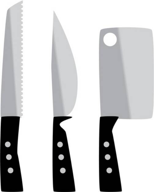 Picture of Kitchen Knives SVG File