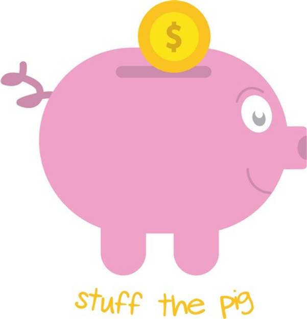 Picture of Stuff The Pig SVG File