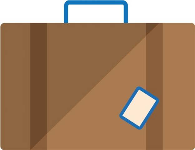 Picture of Suitcase SVG File