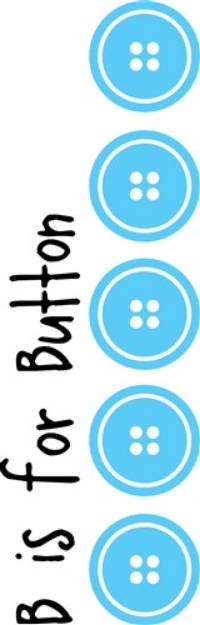Picture of B For Button SVG File