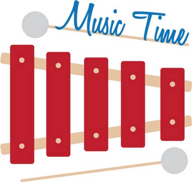 Picture of Music Time SVG File