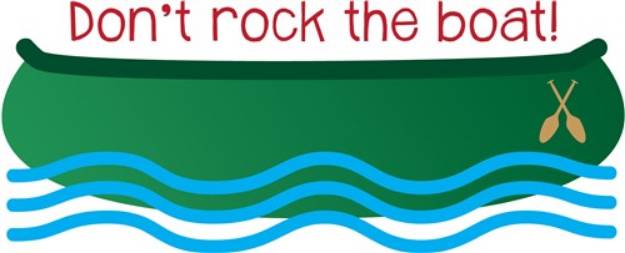 Picture of Dont Rock Boat SVG File