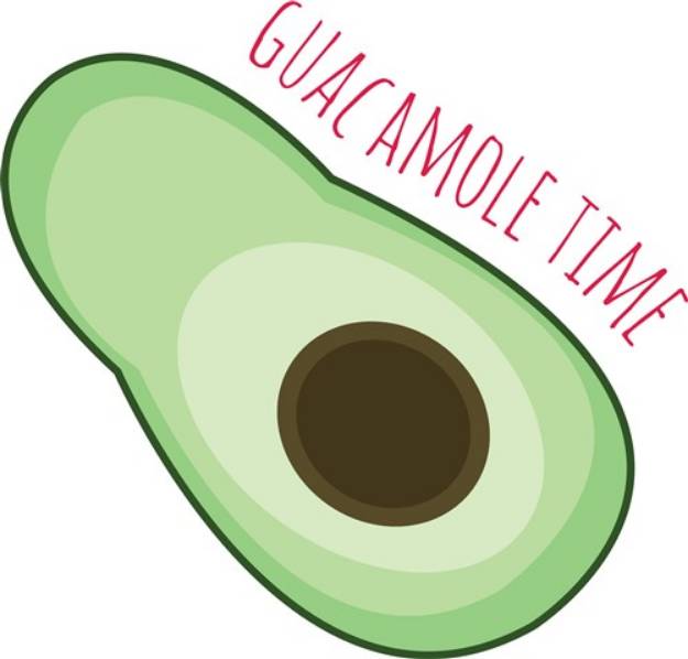 Picture of Guacamole Time SVG File