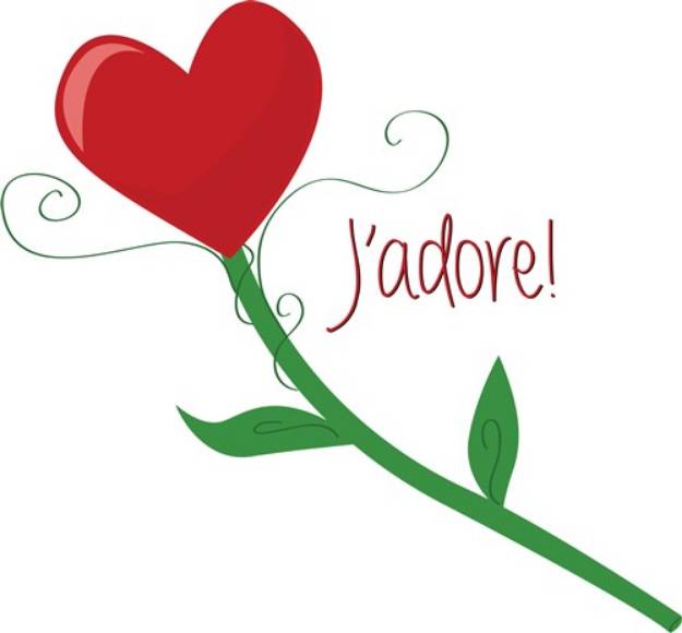 Picture of Jadore SVG File