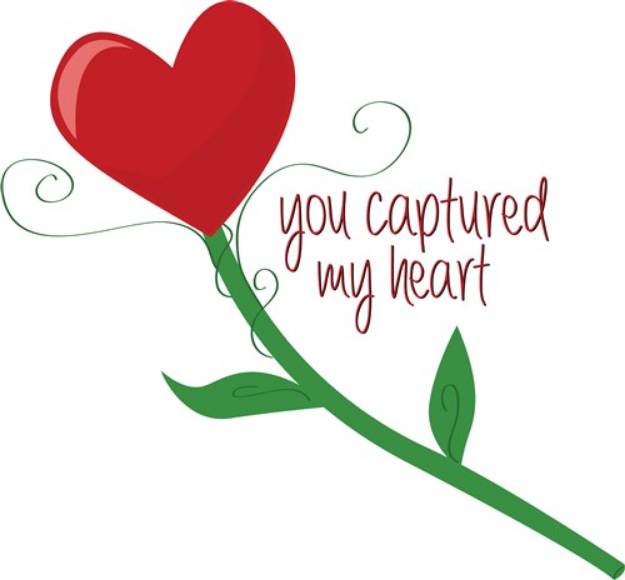 Picture of Captured My Heart SVG File