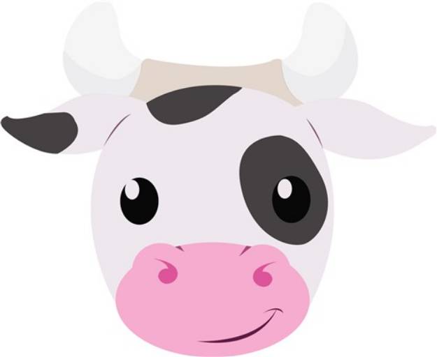 Picture of Cow Head SVG File