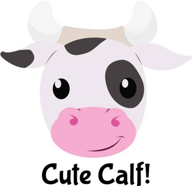 Picture of Cute Calf SVG File