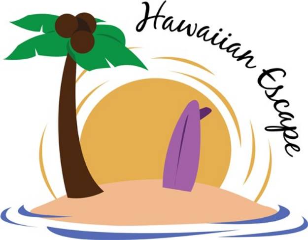 Picture of Hawaiian Escape SVG File