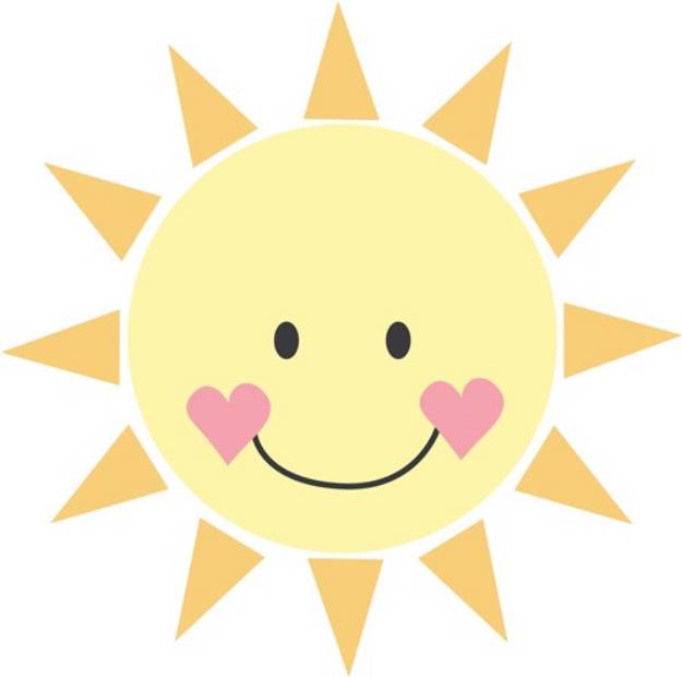 Picture of Happy Sun SVG File