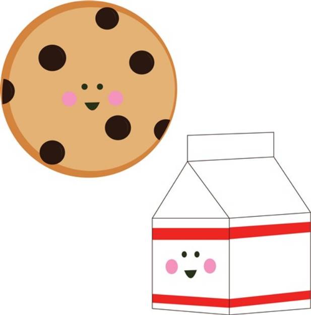 Picture of Cookie & Milk SVG File