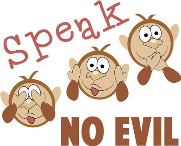 Picture of Speak No Evil SVG File