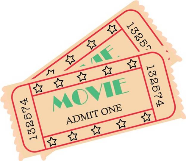 Picture of Movie Ticket SVG File