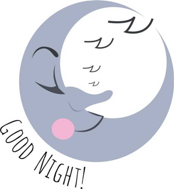Picture of Good Night SVG File
