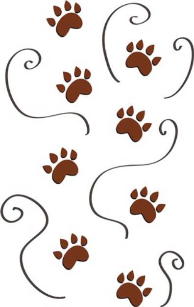 Picture of Paw Prints SVG File