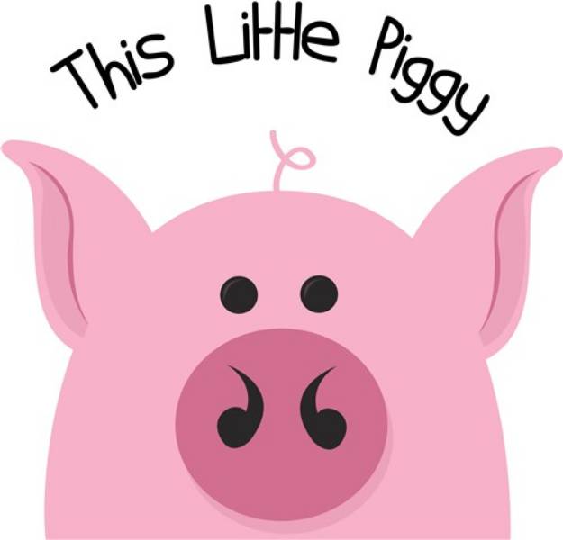 Picture of Little Piggy SVG File