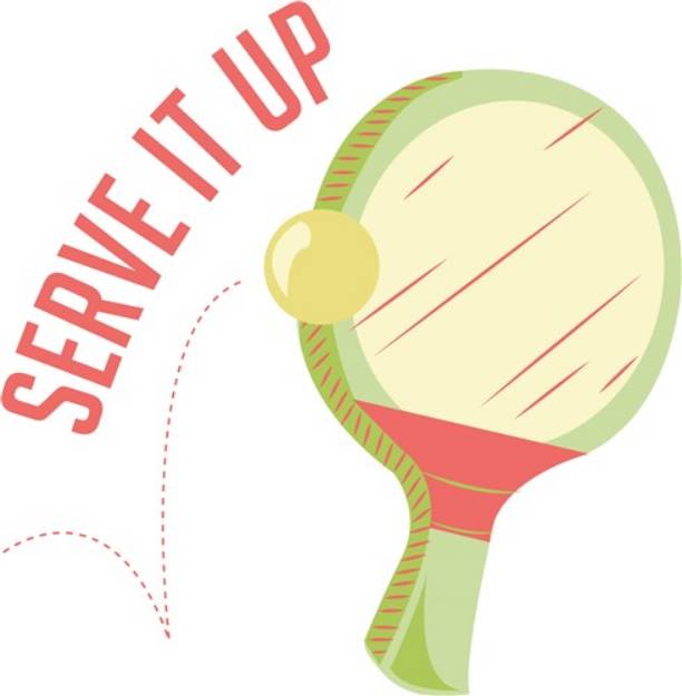 Picture of Serve It Up SVG File
