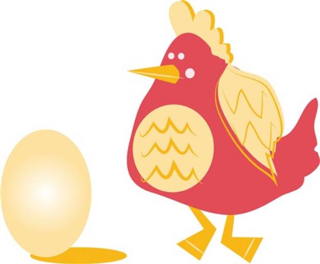 Picture of Chicken & Egg SVG File