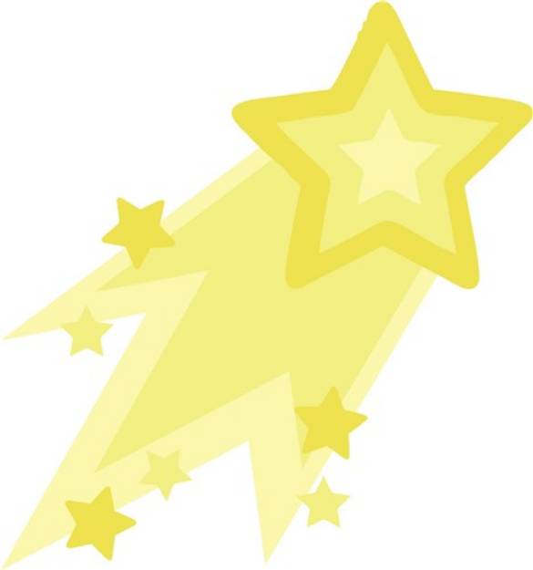 Picture of Shooting Star SVG File