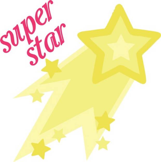 Picture of Super Star SVG File