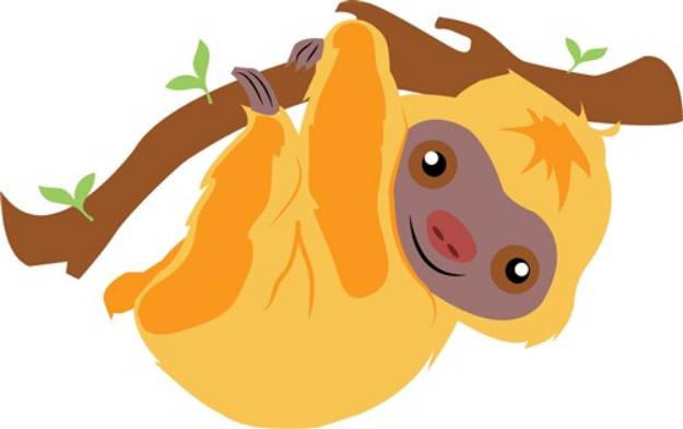 Picture of Tree Sloth SVG File