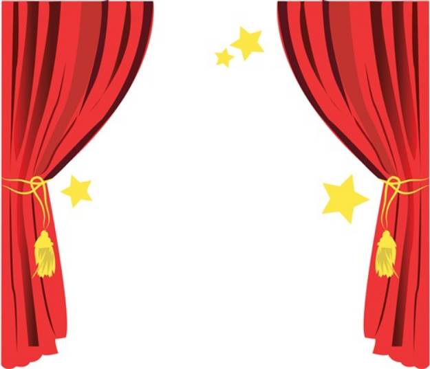 Picture of Stage Curtain SVG File
