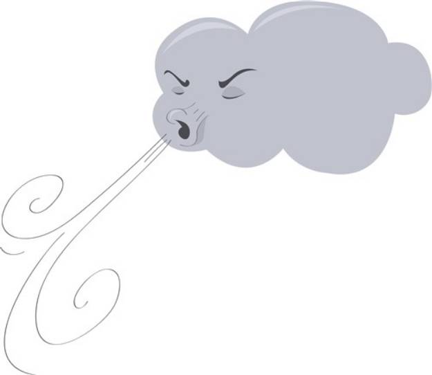 Picture of Windy Cloud SVG File